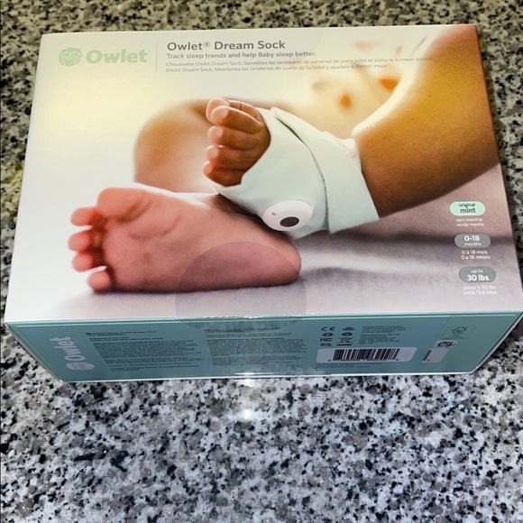 Owlet Dream Sock - Smart Baby Monitor with Heart Rate and Average Oxygen - Mint - Picture 3 of 3